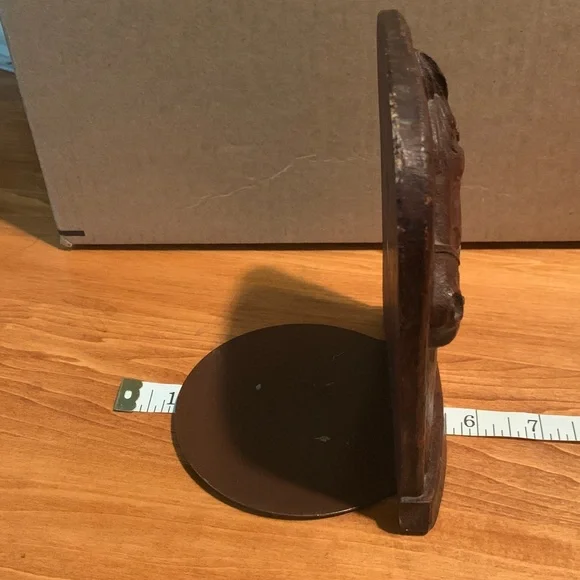 Vintage Brown 1940s Syroco Wood Horse Head Bookend Set of 2…2nd One Just Found! - Picture 10 of 16